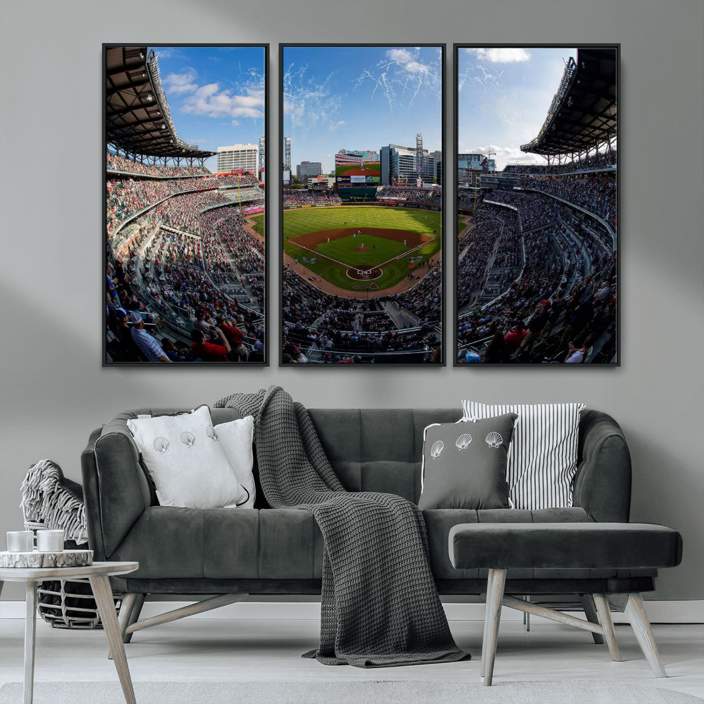 78608-MGV-CV-36X24-Truist Park Stadium Canvas Wall Art - Atlanta Braves Game Day Exclusive Decor