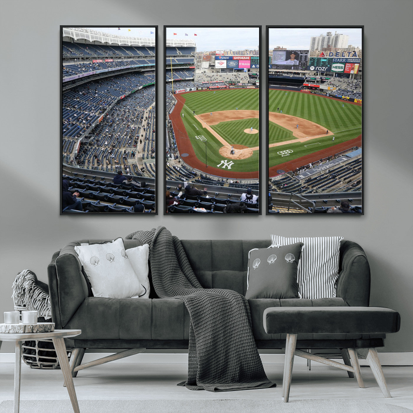 -New York Yankees Baseball Team Print - Yankee Stadium Wall Art Canvas Print