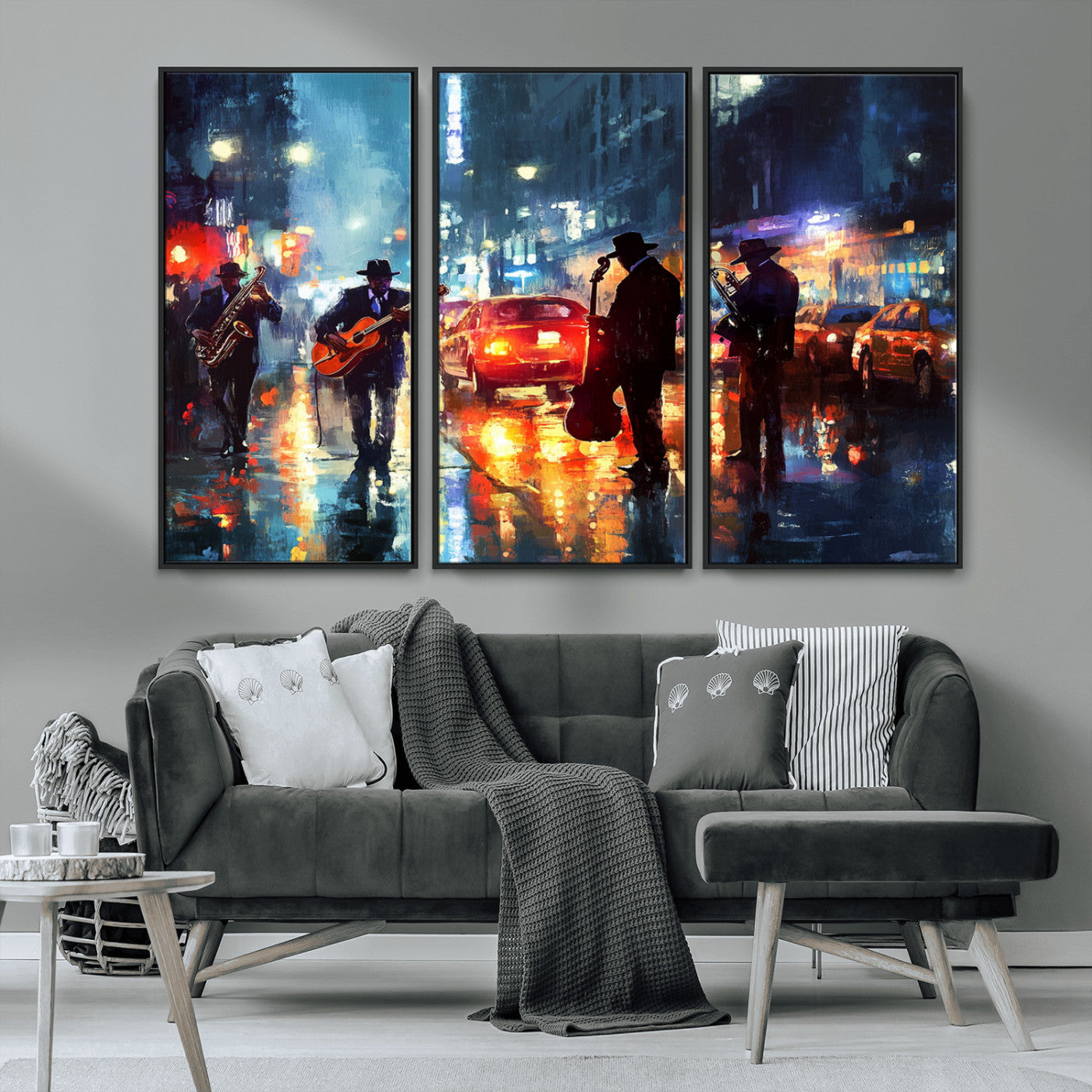 -African American Jazz Canvas - Abstract Music Wall Art Print - Abstract Jazz Wall Art Framed Prints