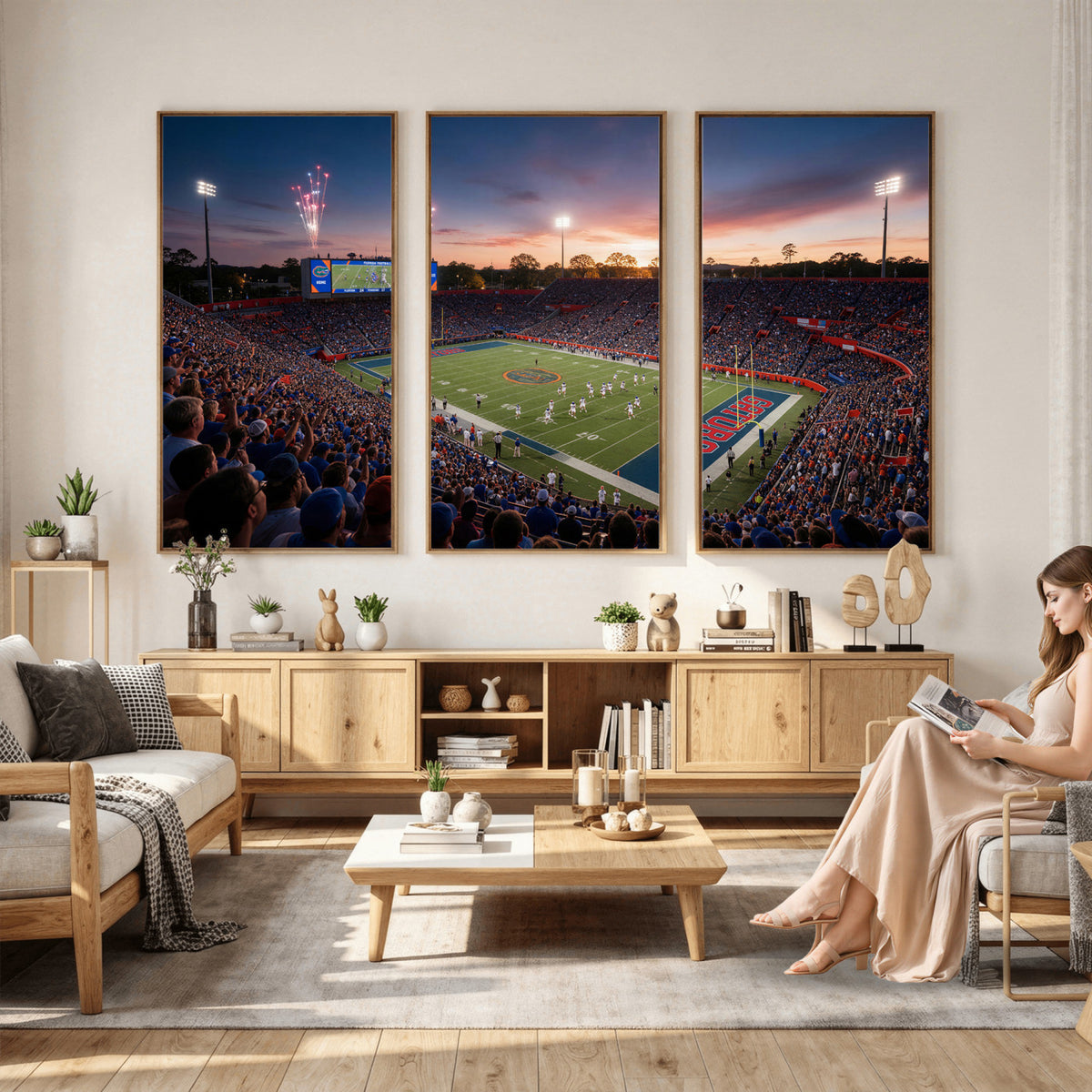 76151234-MGV-CV-36X24 - Stadium Wall Art Canvas Print
