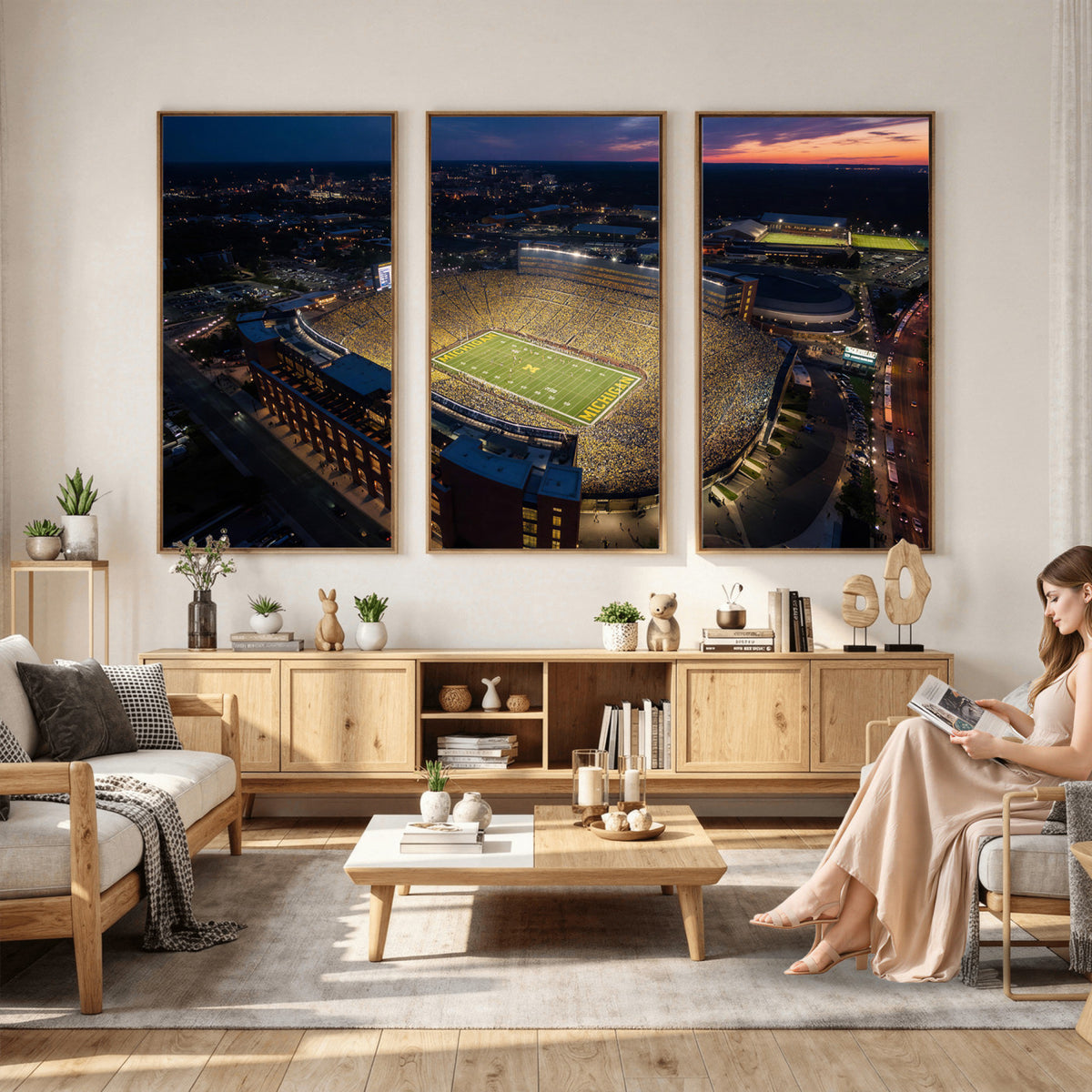 61127284-MGV-CV-36X24 - Stadium Wall Art Canvas Print