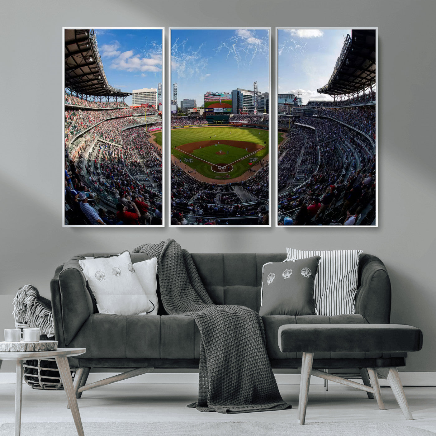 78608-MGV-CV-36X24-Truist Park Stadium Canvas Wall Art - Atlanta Braves Game Day Exclusive Decor