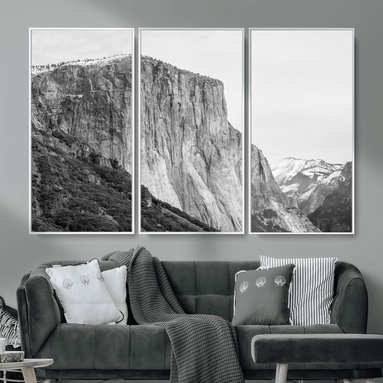 39393420-MGV-CV-36X24 - El Capitan Yosemite Mountain Wall Art – Yosemite Cliff Canvas Print, Rugged Terrain and Timeless Wilderness Decor for Office, Living Room or Cabin