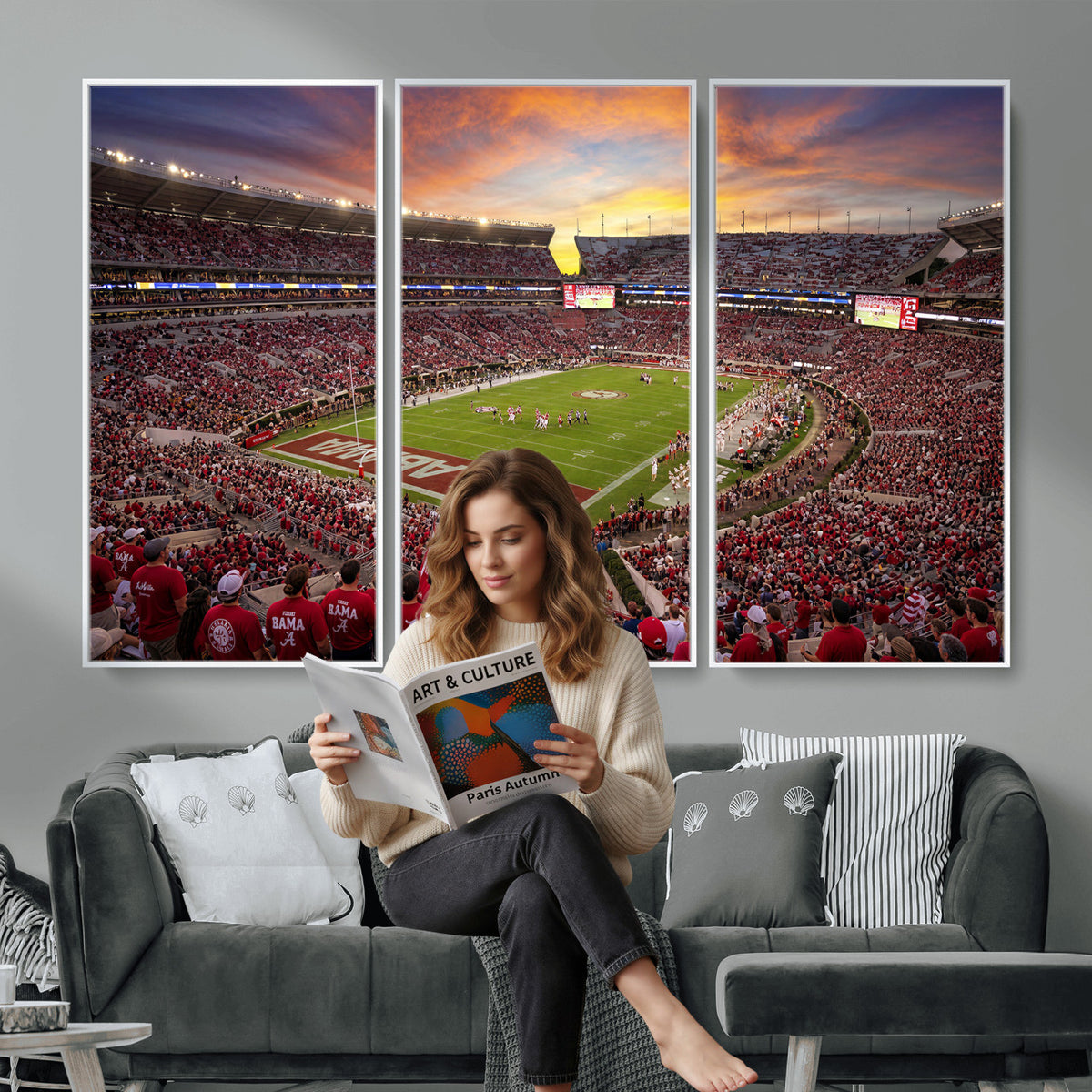 41995919-MGV-CV-36X24 - Stadium Wall Art Canvas Print