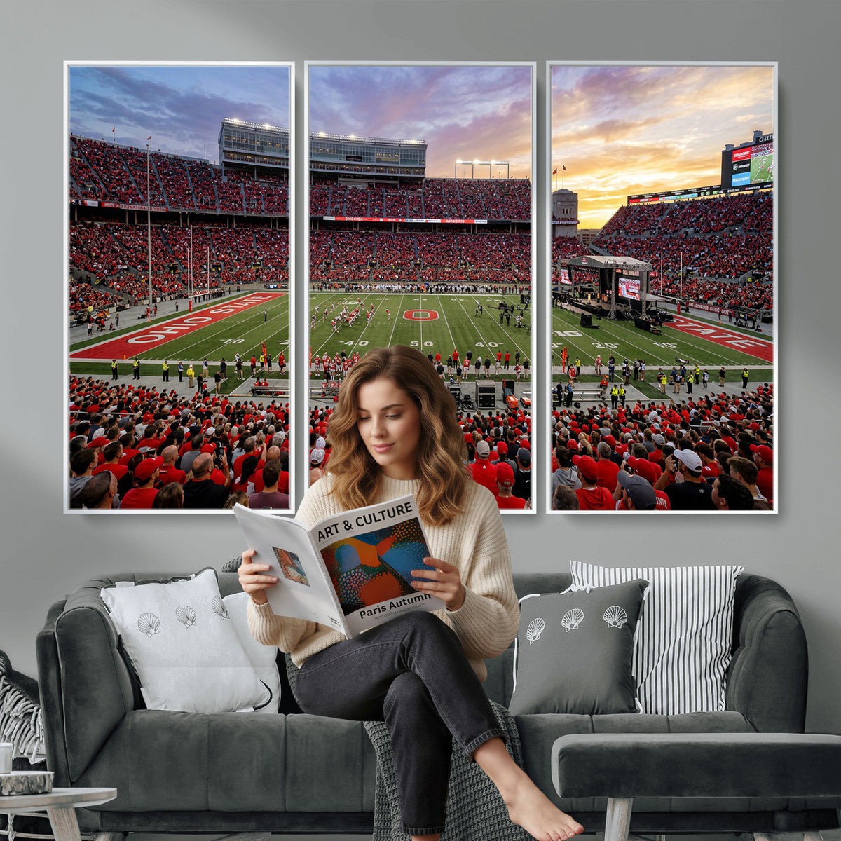 23196993-MGV-CV-36X24 - Stadium Wall Art Canvas Print