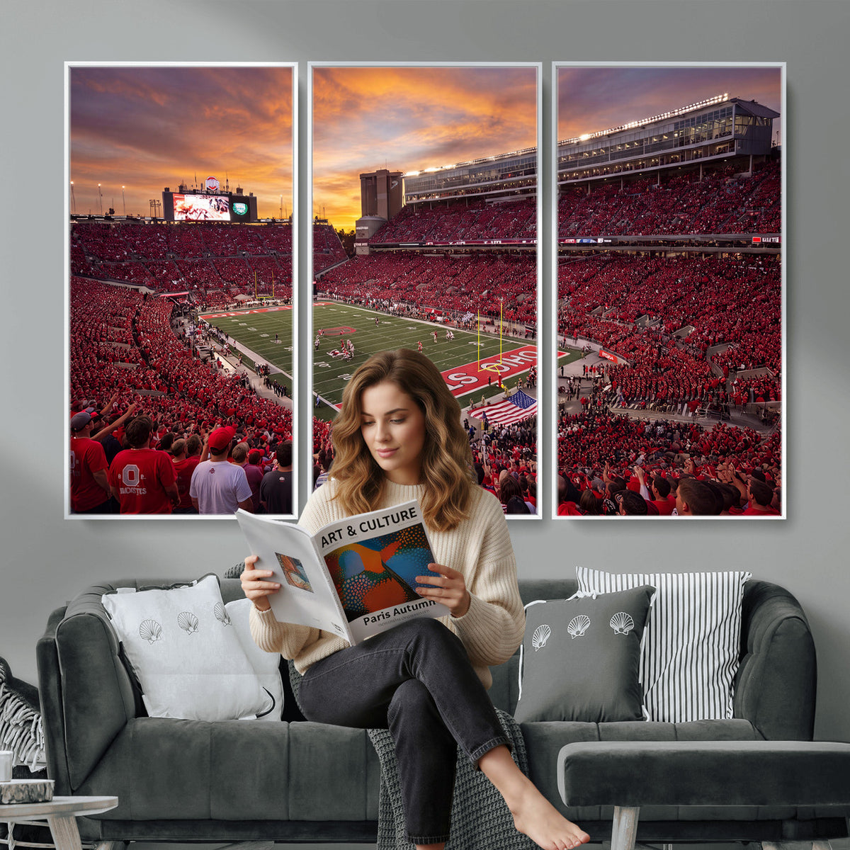 36125328-MGV-CV-36X24 - Stadium Wall Art Canvas Print