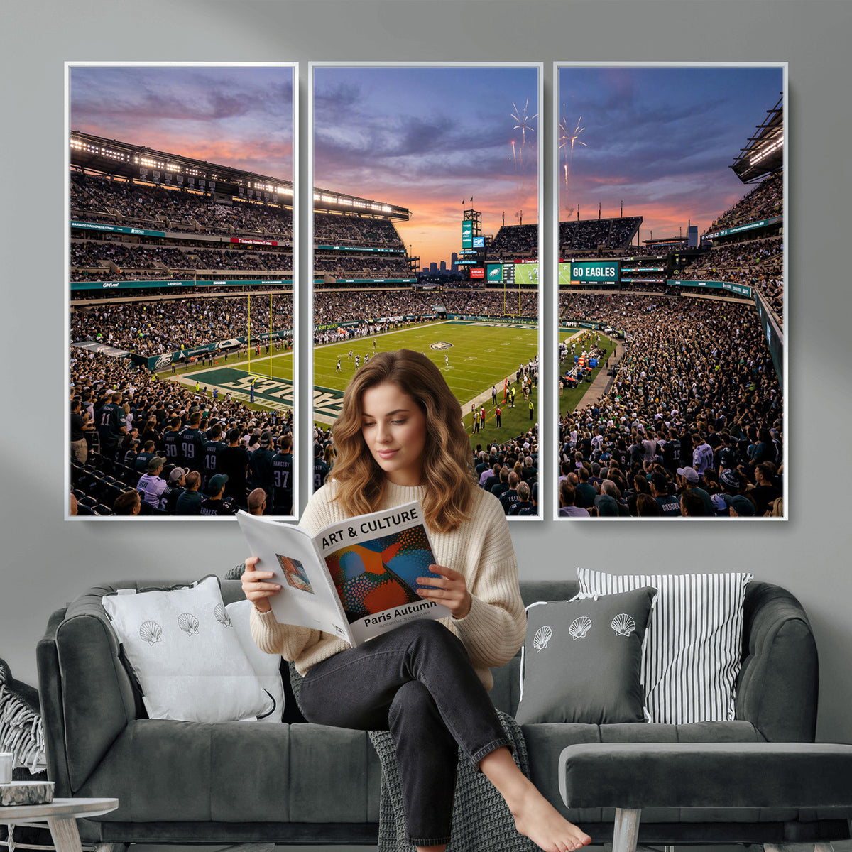 15549432-MGV-CV-36X24 - Stadium Wall Art Canvas Print