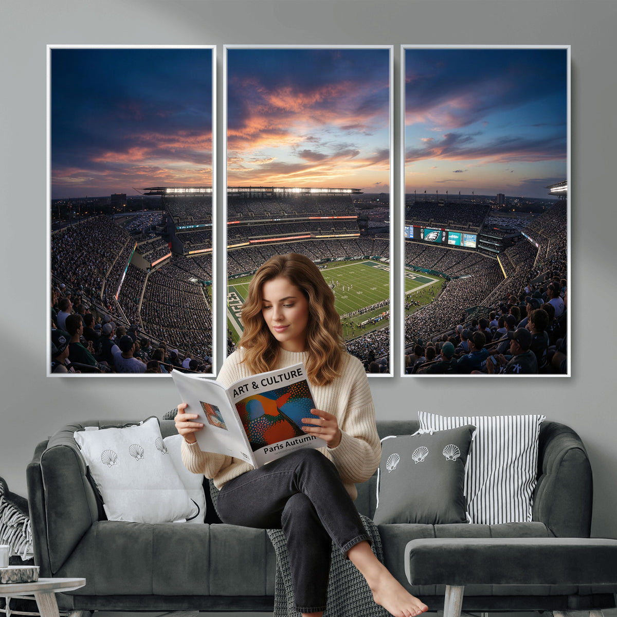 59208973-MGV-CV-36X24 - Stadium Wall Art Canvas Print