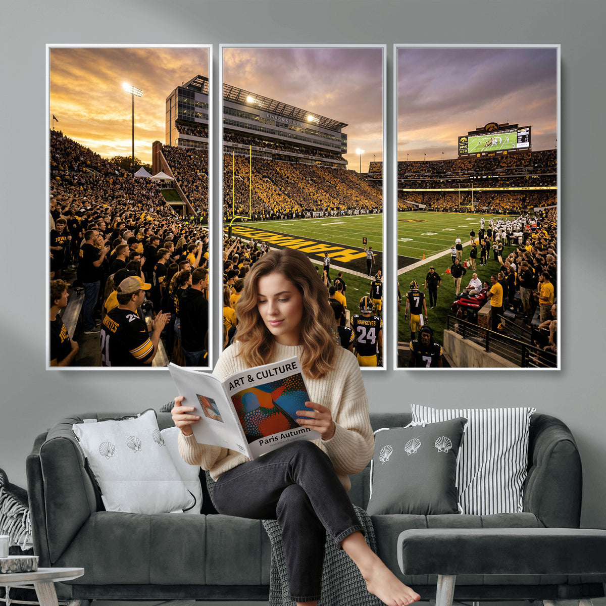 60847729-MGV-CV-36X24 - Stadium Wall Art Canvas Print