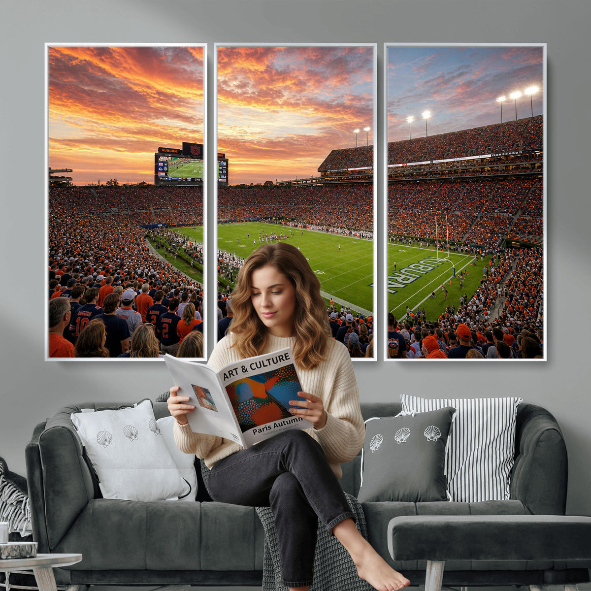 28631591-MGV-CV-36X24 - Stadium Wall Art Canvas Print