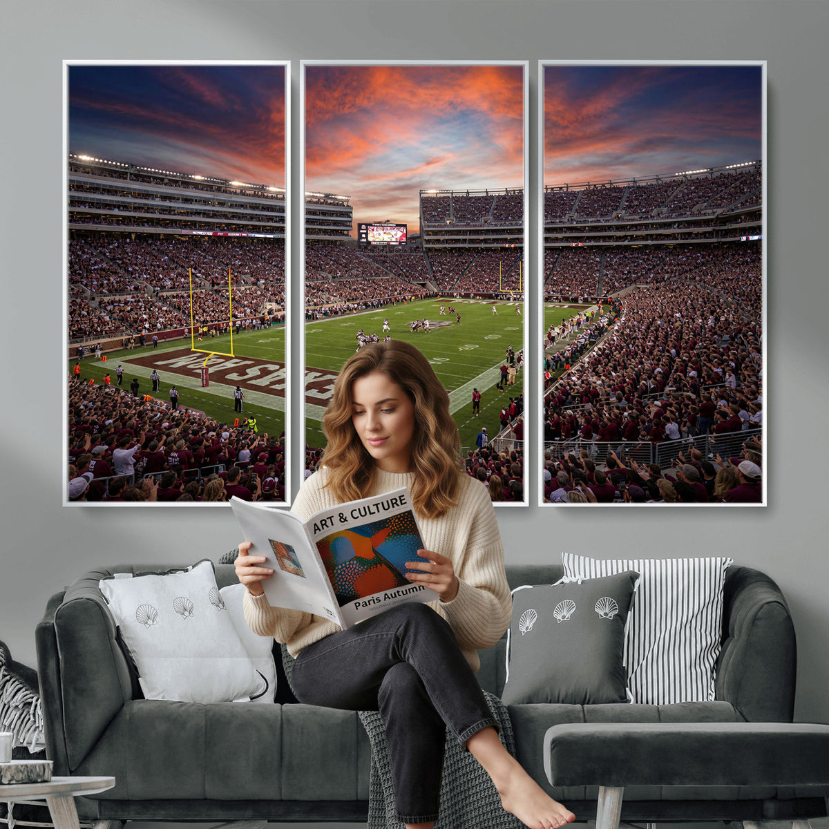 44328991-MGV-CV-36X24 - Stadium Wall Art Canvas Print