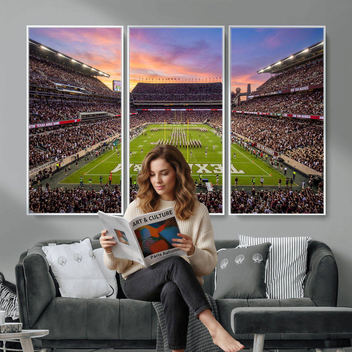 65952219-MGV-CV-36X24 - Stadium Wall Art Canvas Print