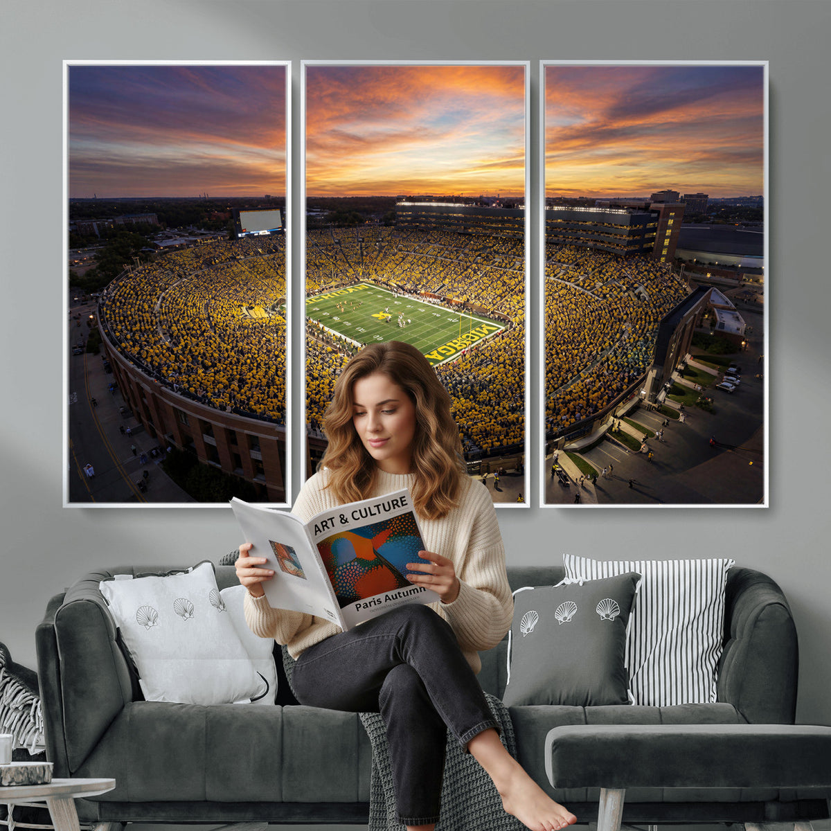 64902586-MGV-CV-36X24 - Stadium Wall Art Canvas Print