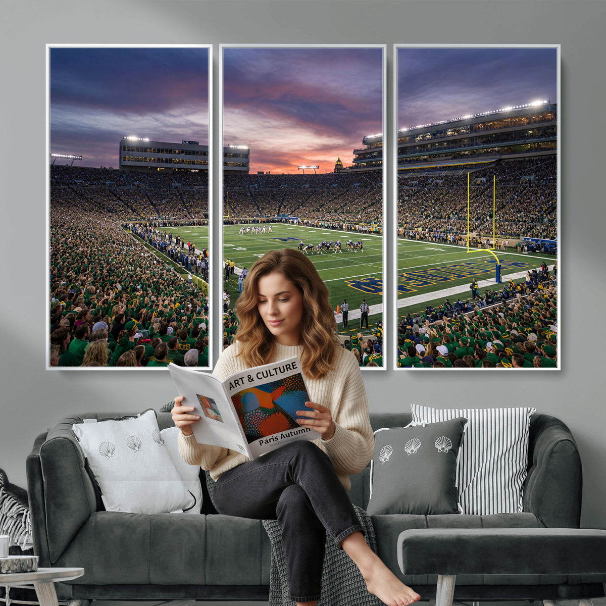 34836892-MGV-CV-36X24 - Stadium Wall Art Canvas Print