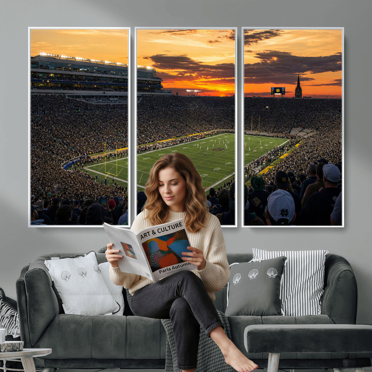 73585402-MGV-CV-36X24 - Stadium Wall Art Canvas Print