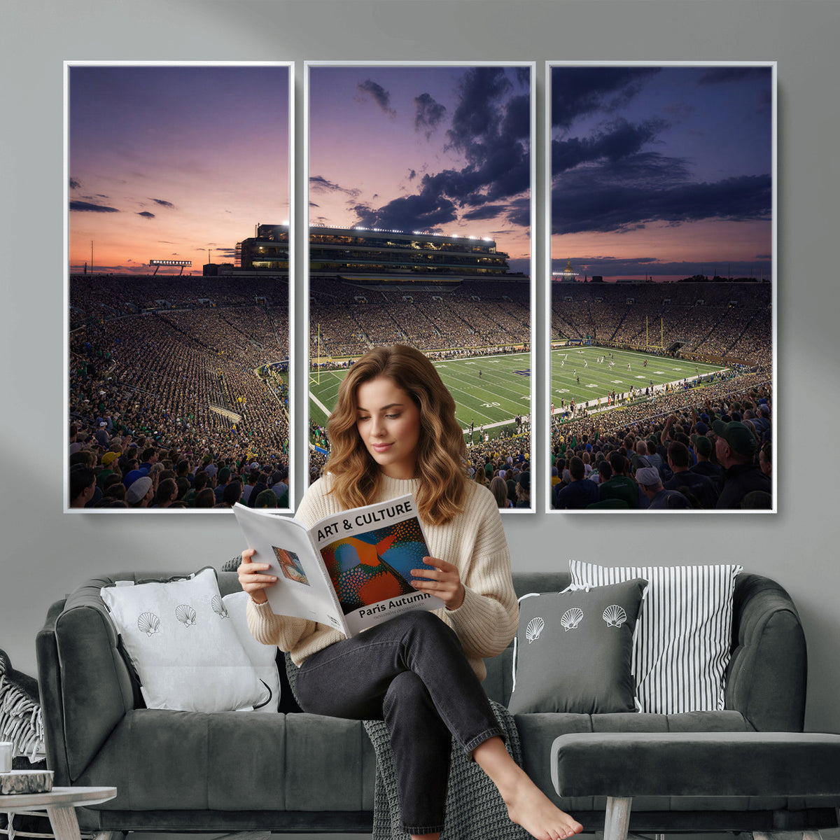 48837941-MGV-CV-36X24 - Stadium Wall Art Canvas Print