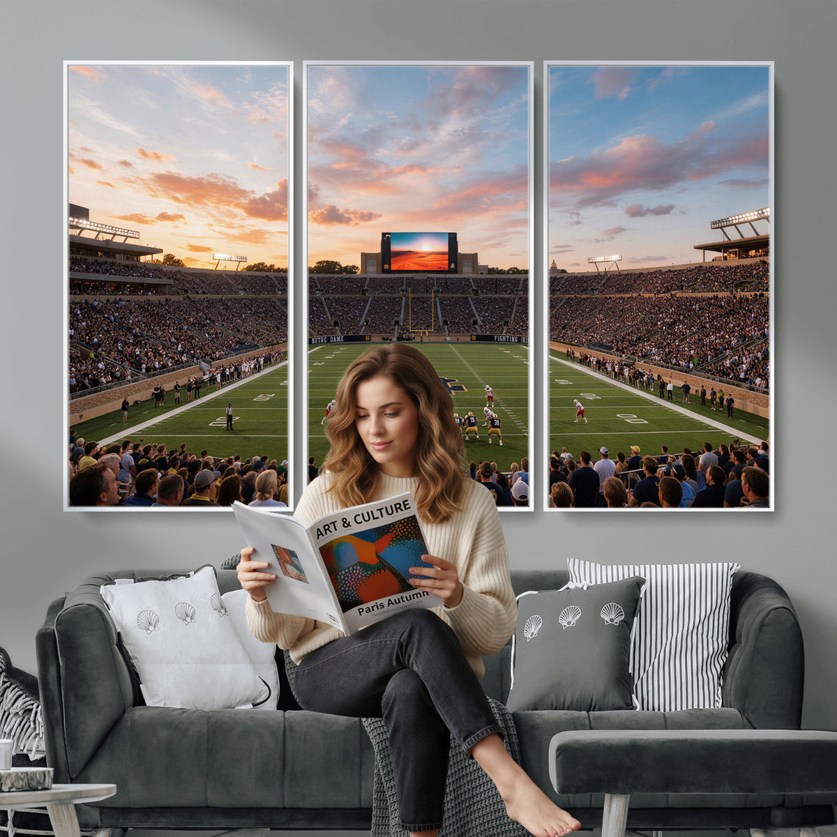 54464530-MGV-CV-36X24 - Stadium Wall Art Canvas Print