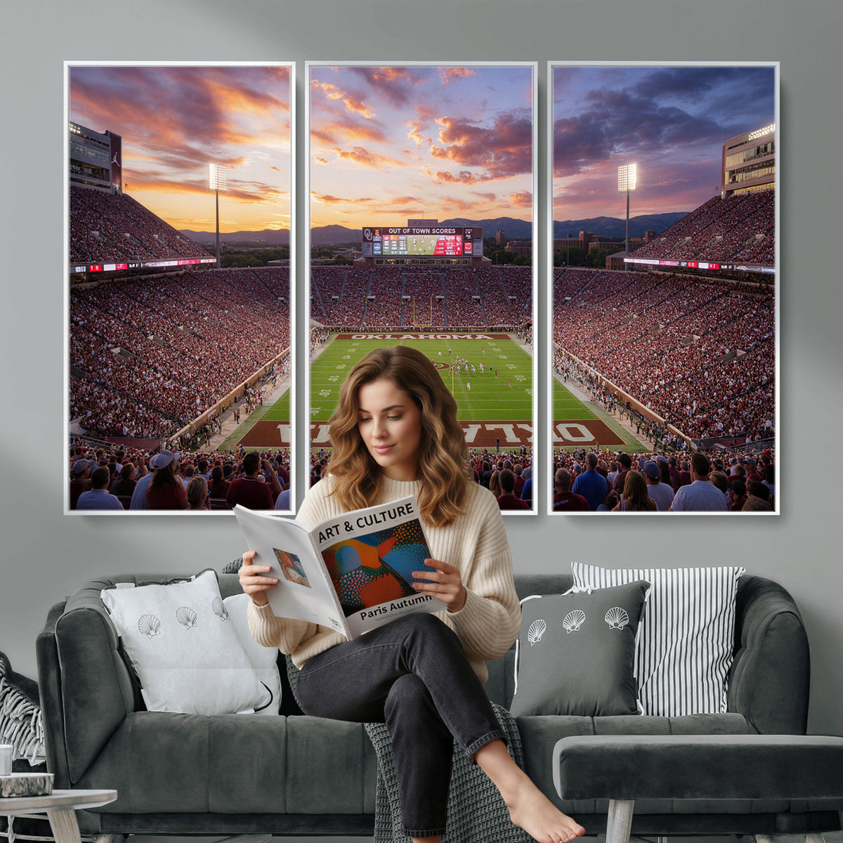 18509931-MGV-CV-36X24 - Stadium Wall Art Canvas Print