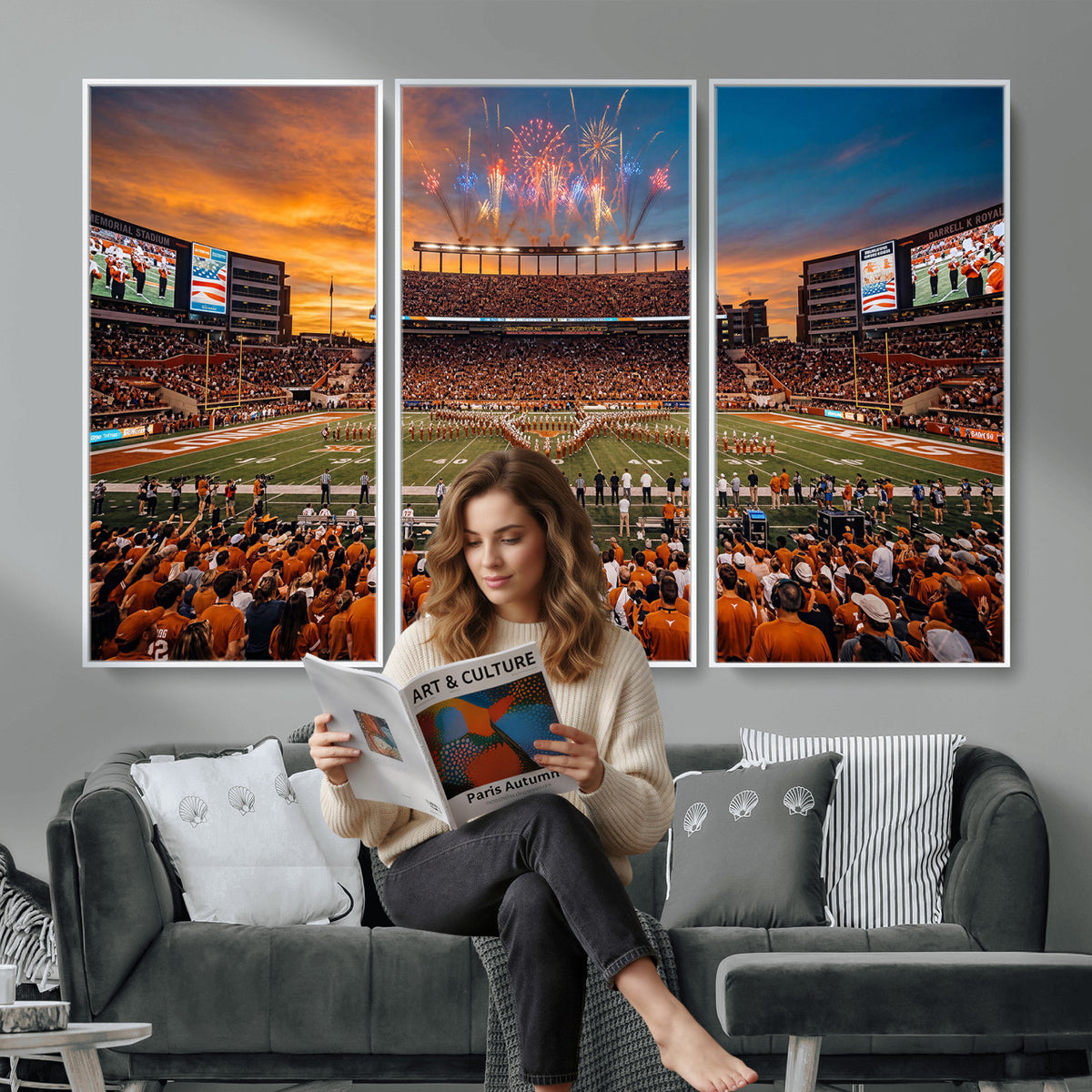 75031291-MGV-CV-36X24 - Stadium Wall Art Canvas Print