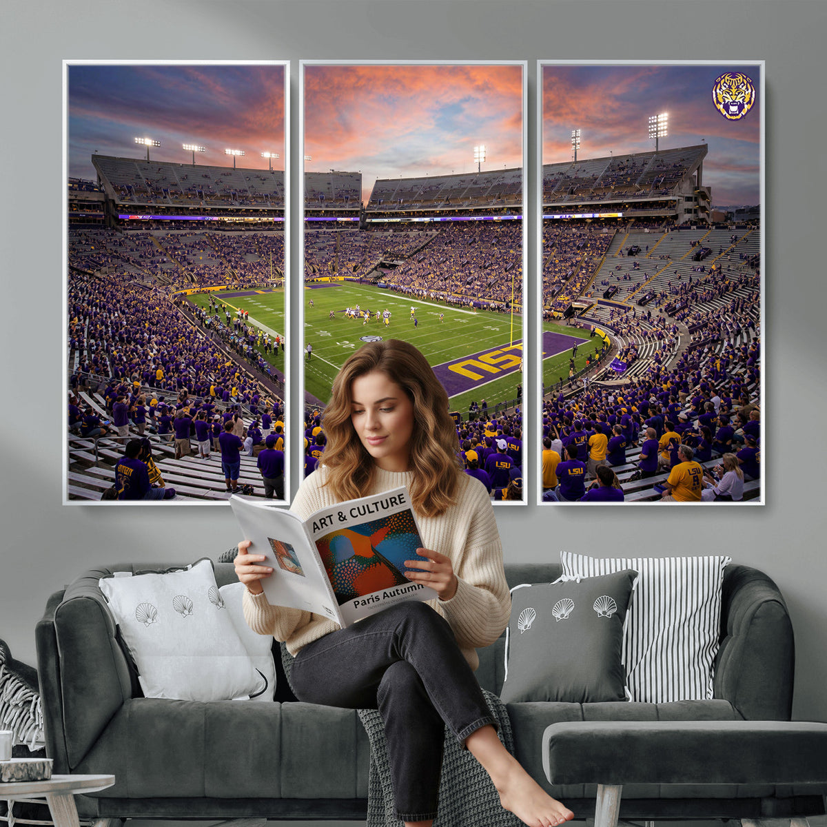 20281385-MGV-CV-36X24 - Stadium Wall Art Canvas Print