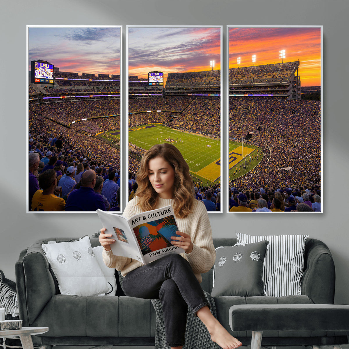 91303167-MGV-CV-36X24 - Stadium Wall Art Canvas Print