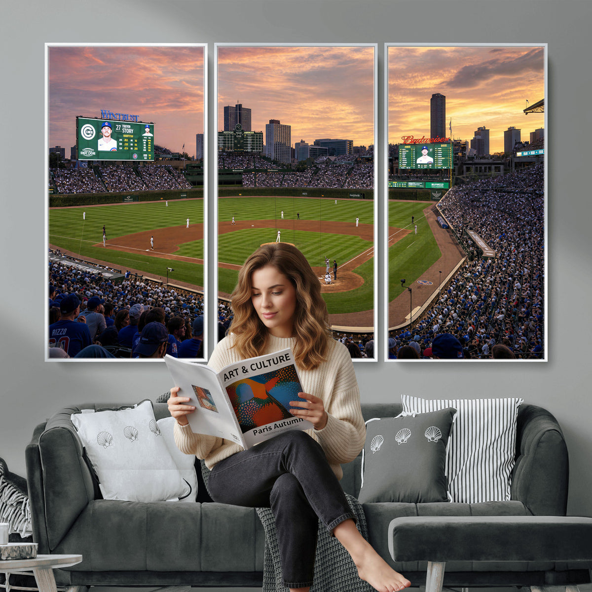 41641466-MGV-CV-36X24 - Stadium Wall Art Canvas Print