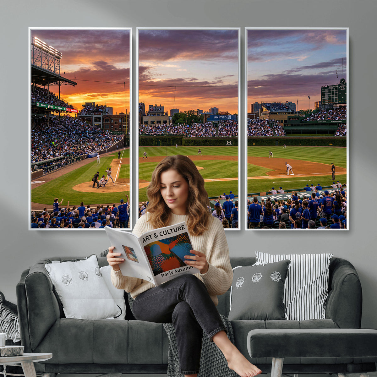 71103551-MGV-CV-36X24 - Stadium Wall Art Canvas Print