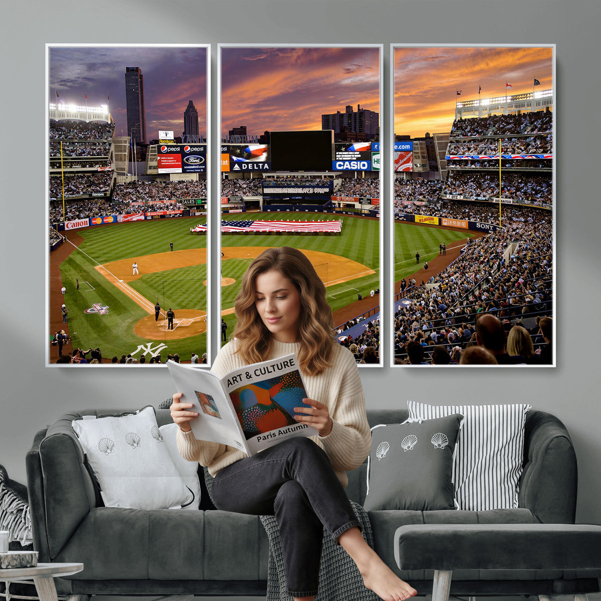 39000124-MGV-CV-36X24 - Stadium Wall Art Canvas Print