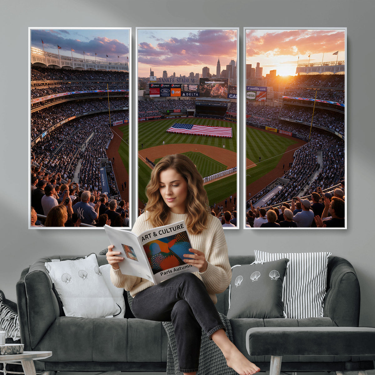 43632742-MGV-CV-36X24 - Stadium Wall Art Canvas Print