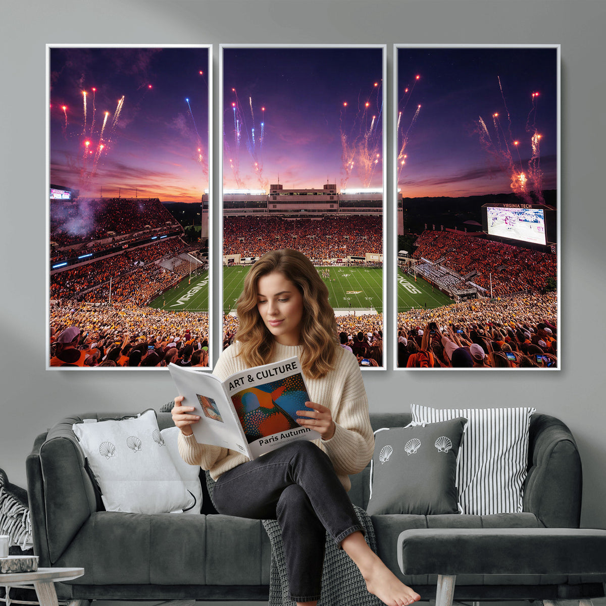 60785214-MGV-CV-36X24 - Stadium Wall Art Canvas Print