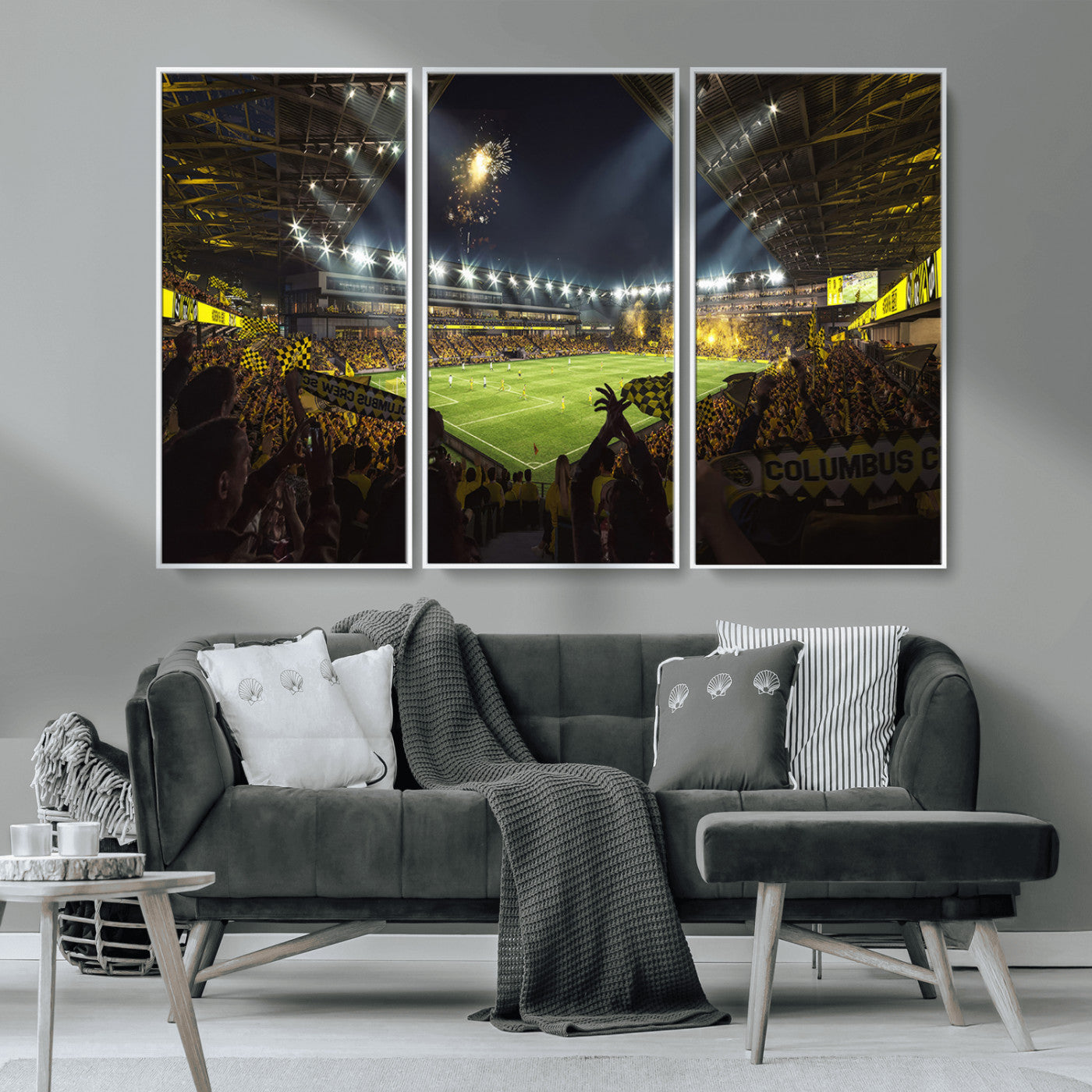 51122-MGV-CV-36X24-Columbus Crew Soccer Team Print - Columbus Crew Stadium Wall Art Canvas Print