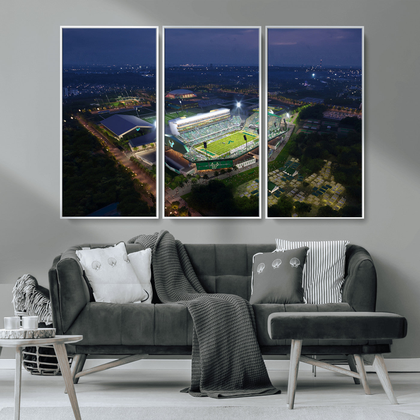 -The University of South Florida Bulls Football Team Print - Tampa USF Football Stadium Wall Art