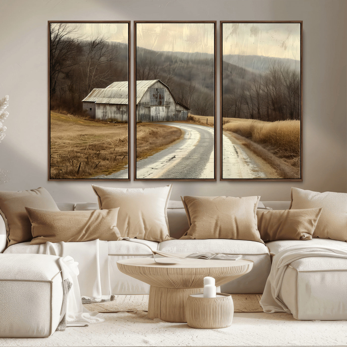 10376-MGV-CV-36X24-Vintage Barn for Farmhouse Wall Decor Canvas Print
