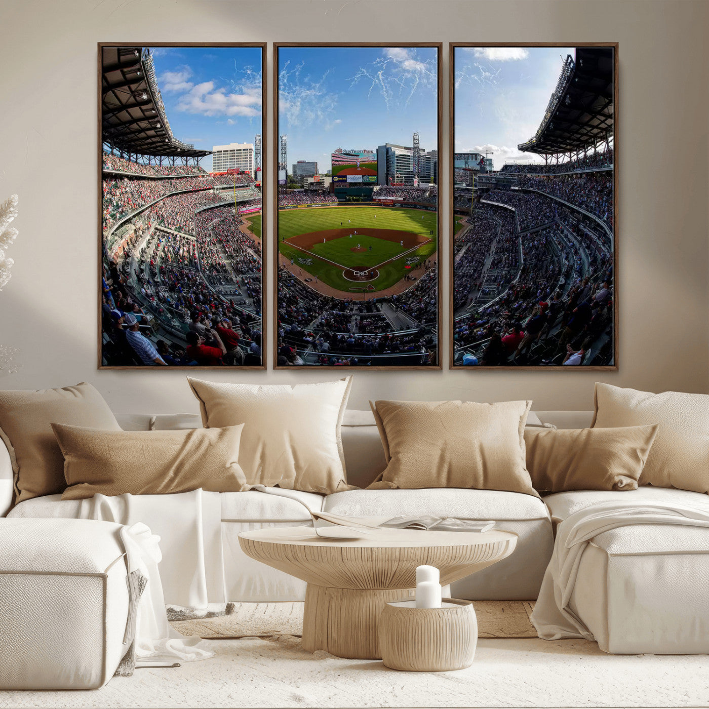 78608-MGV-CV-36X24-Truist Park Stadium Canvas Wall Art - Atlanta Braves Game Day Exclusive Decor