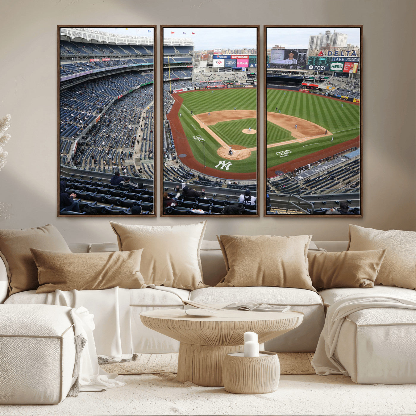 -New York Yankees Baseball Team Print - Yankee Stadium Wall Art Canvas Print