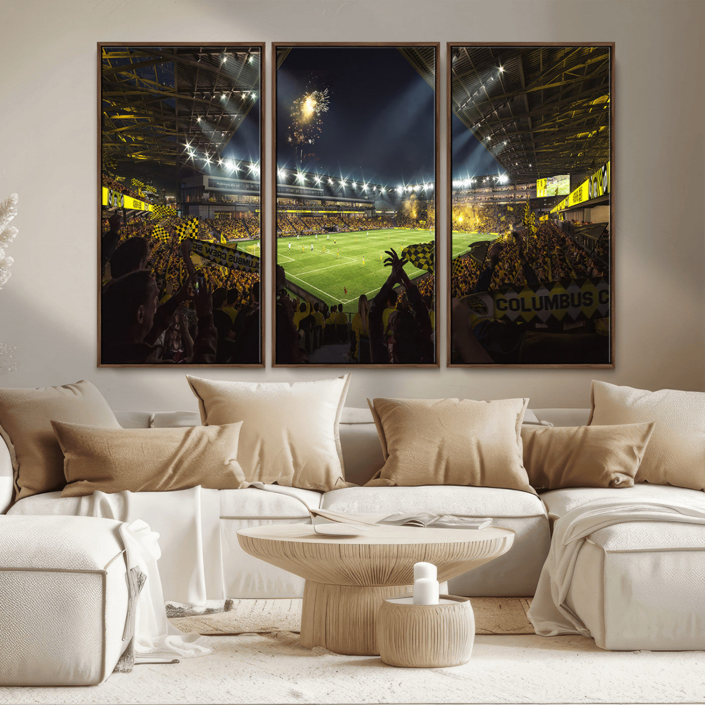 51122-MGV-CV-36X24-Columbus Crew Soccer Team Print - Columbus Crew Stadium Wall Art Canvas Print