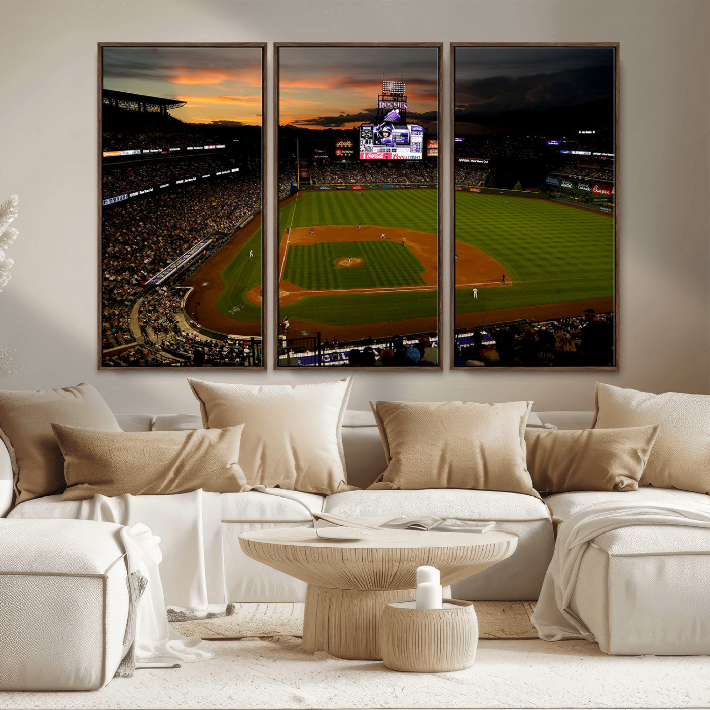 -Colorado Rockies Coors Field Wall Art Canvas Print - MLB Baseball Stadium