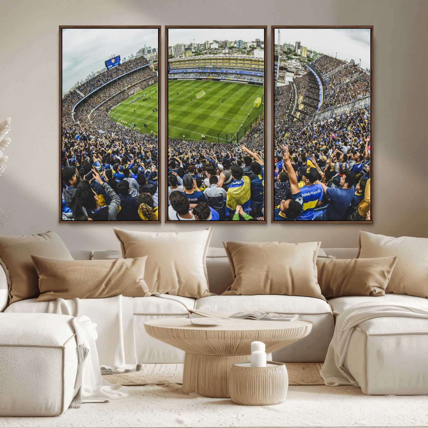 63839-MGV-CV-36X24-Boca Juniors Soccer Team Print Wall Art - Buenos Aires Bombonera Stadium Canvas Print