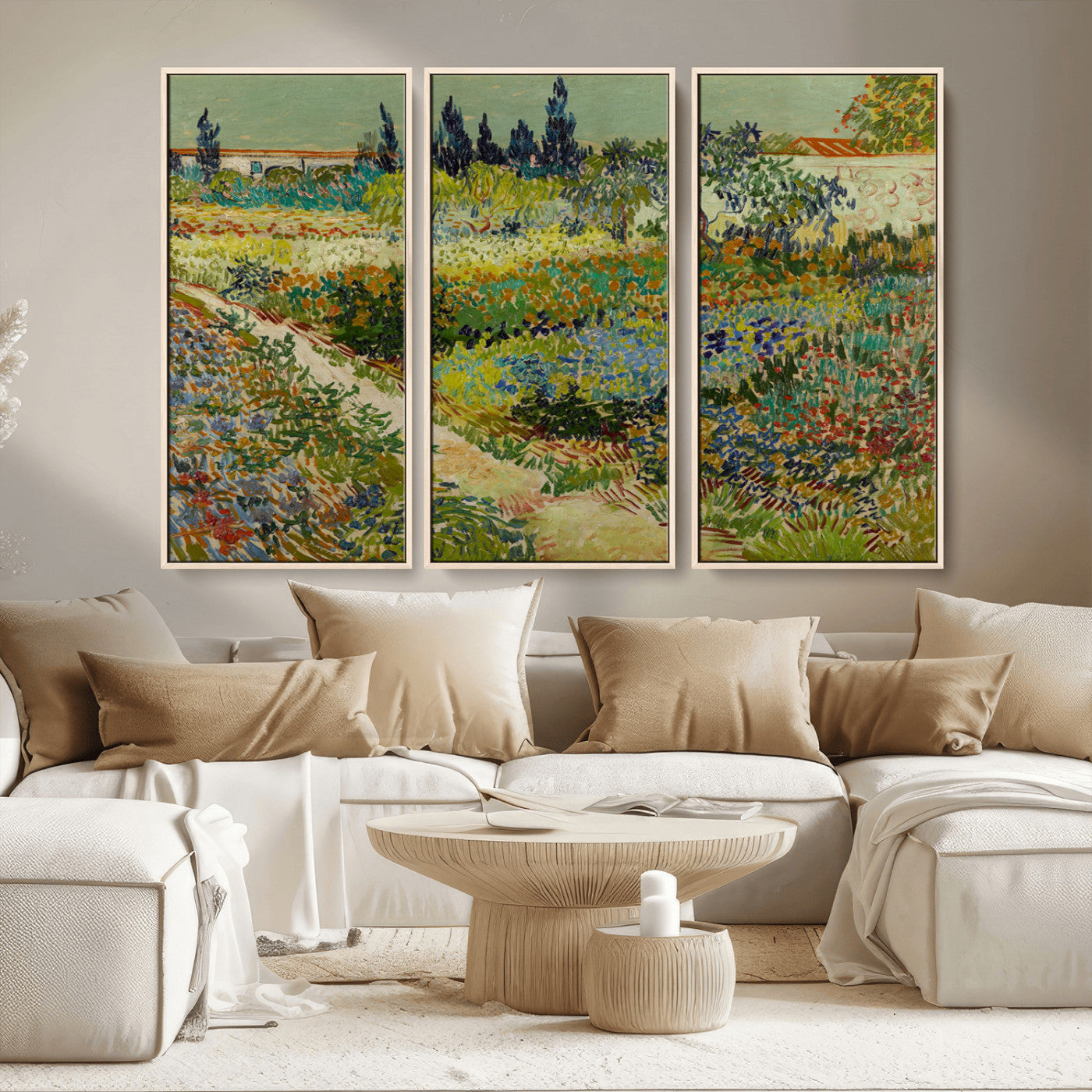 96965-MGV-CV-36X24-Vincent van Gogh Garden at Arles Wall Art Canvas Print