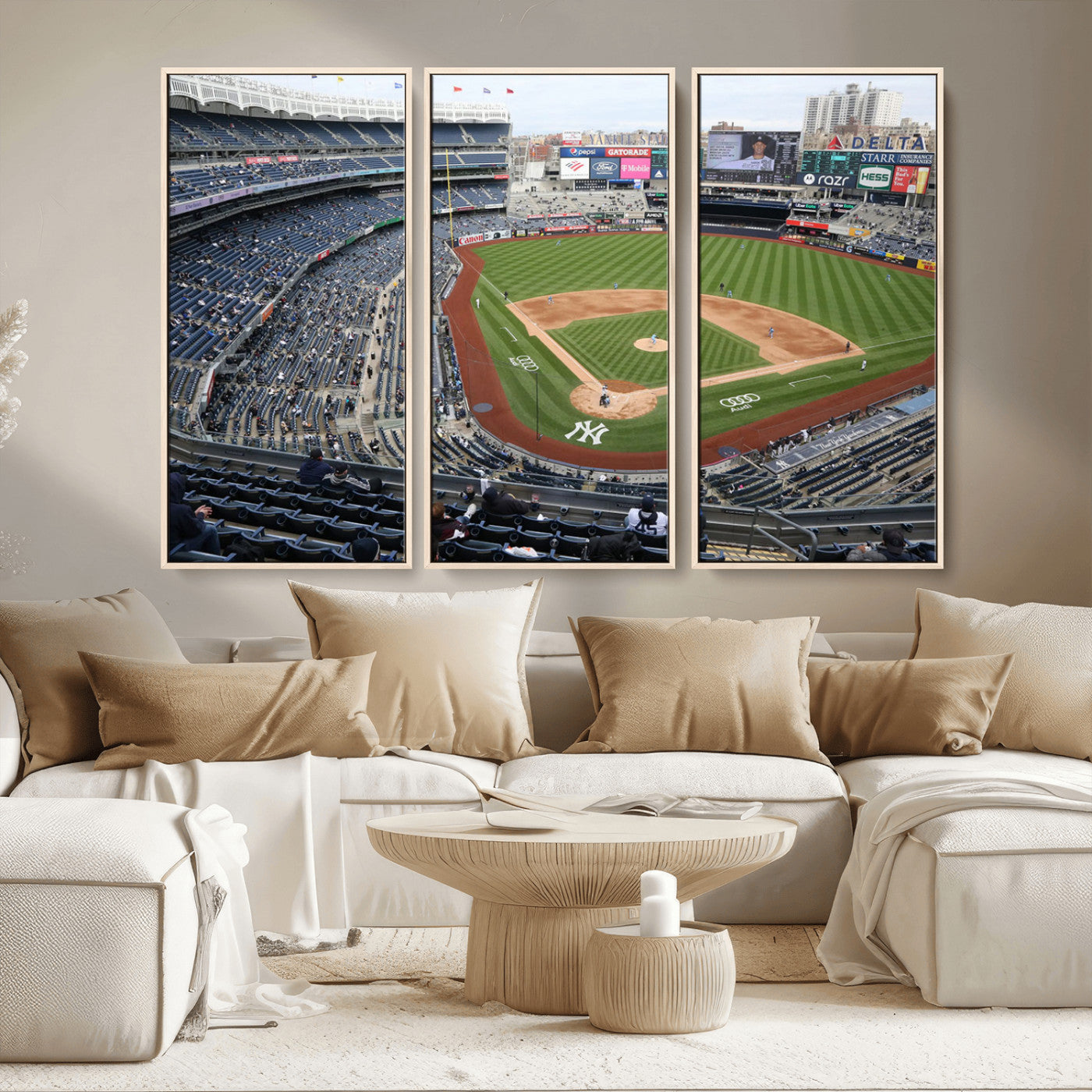 -New York Yankees Baseball Team Print - Yankee Stadium Wall Art Canvas Print
