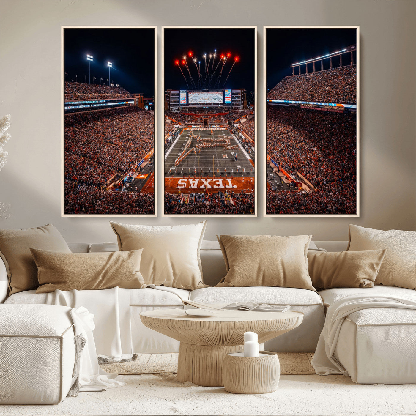 -Texas Memorial Stadium Wall Art Canvas Print