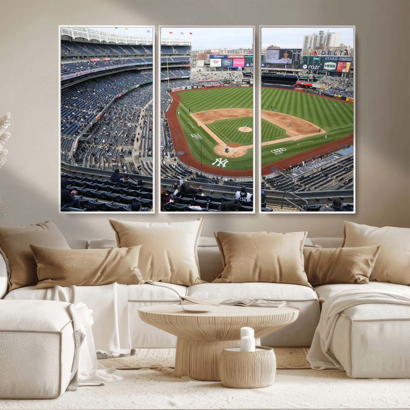 -New York Yankees Baseball Team Print - Yankee Stadium Wall Art Canvas Print