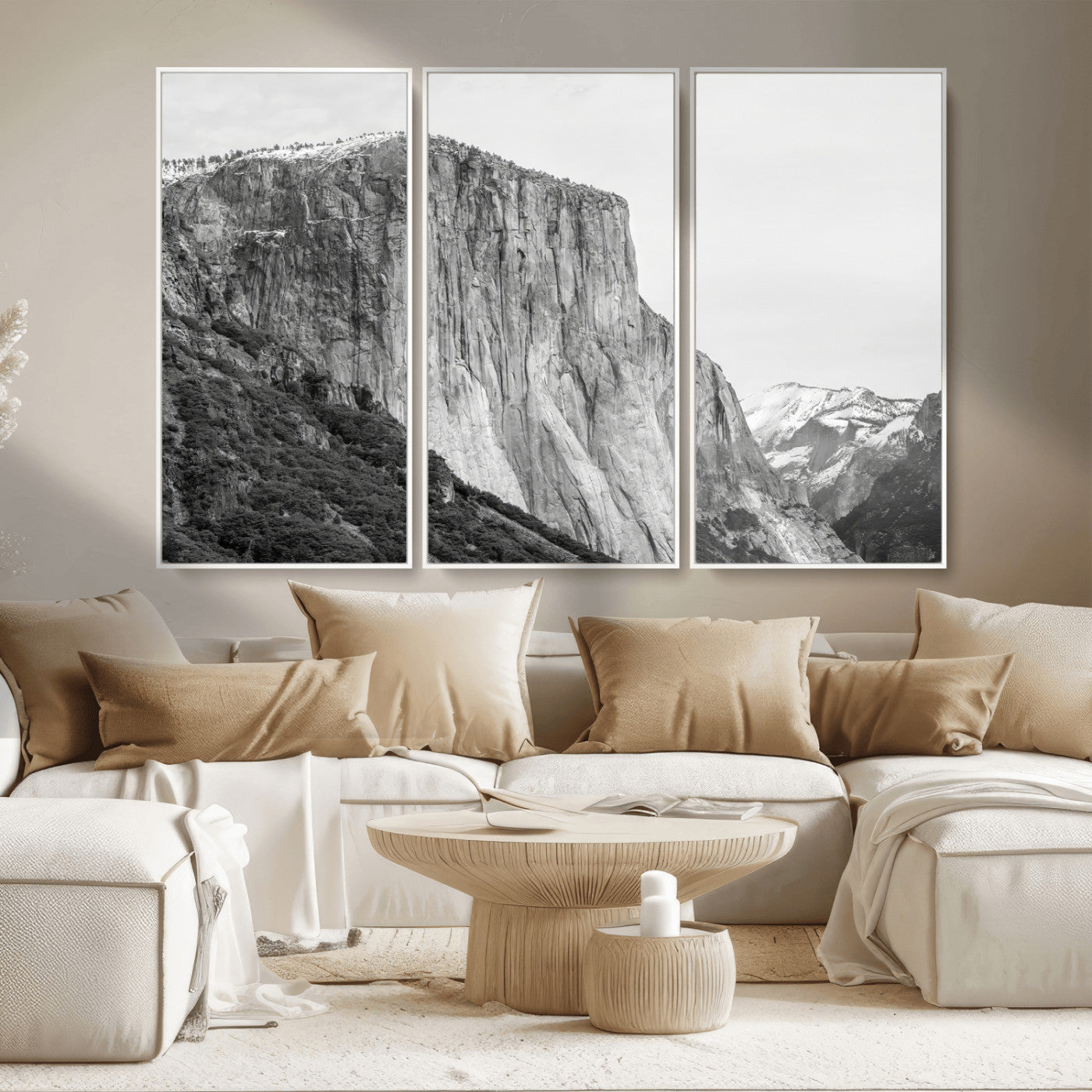 39393420-MGV-CV-36X24 - El Capitan Yosemite Mountain Wall Art – Yosemite Cliff Canvas Print, Rugged Terrain and Timeless Wilderness Decor for Office, Living Room or Cabin
