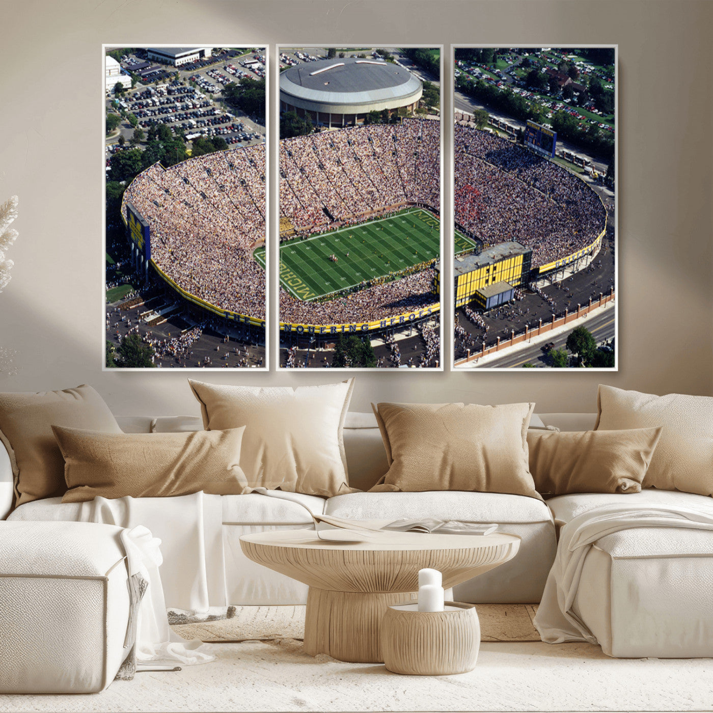 -Michigan Wolverines Football Team Print - Ann Arbor Michigan Stadium Print, Michigan Wolverines