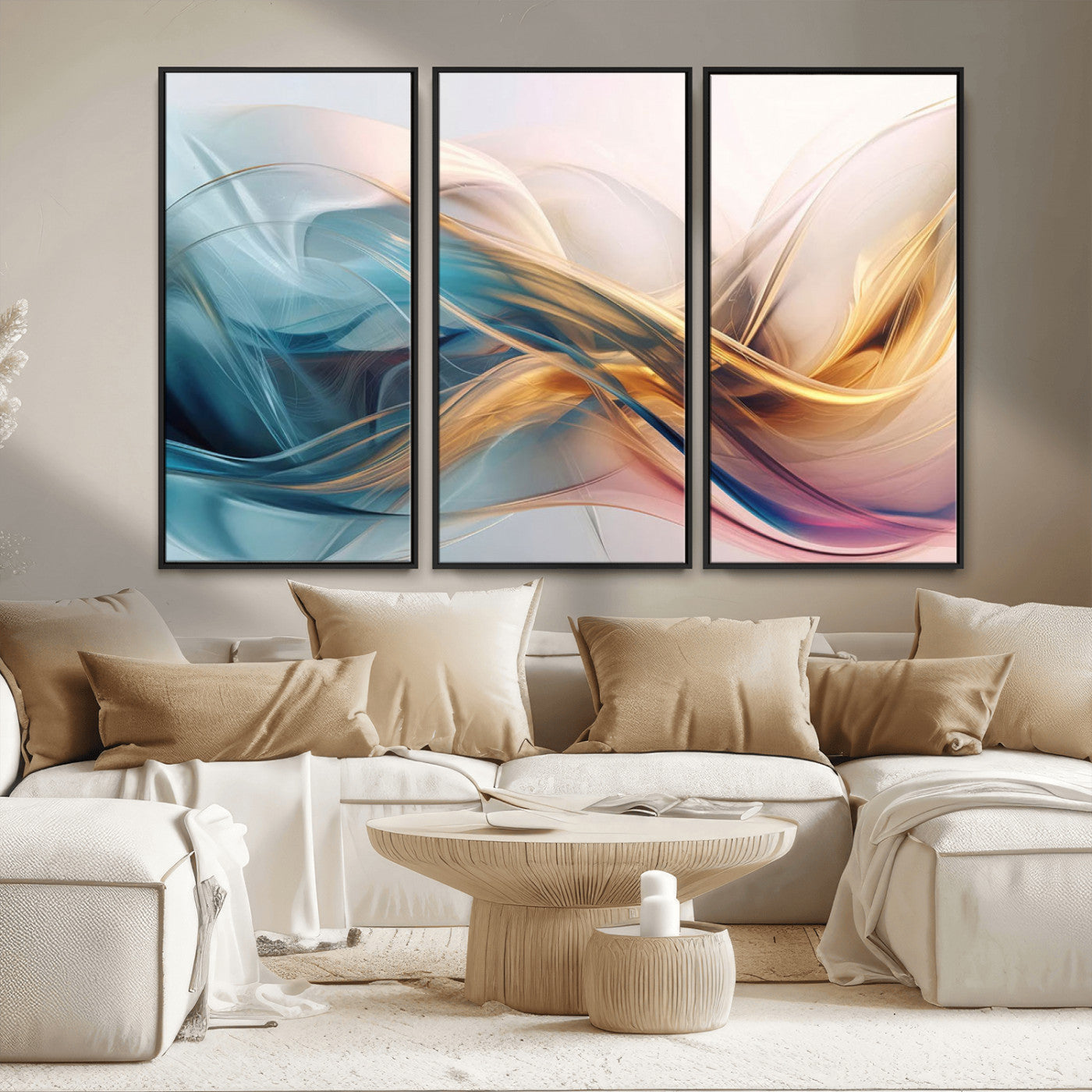 17461-MGV-CV-36X24-Abstract Flowing Colors Wall Art Canvas Print