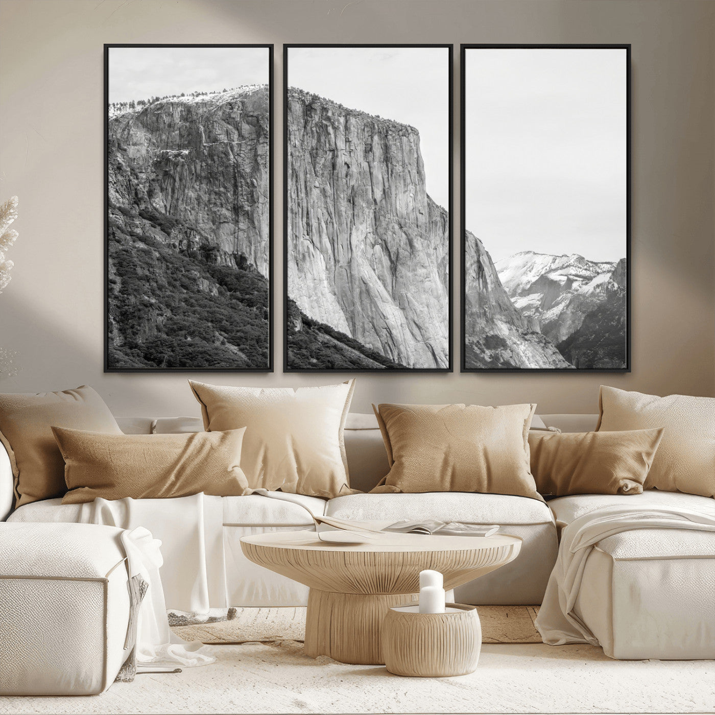 39393420-MGV-CV-36X24 - El Capitan Yosemite Mountain Wall Art – Yosemite Cliff Canvas Print, Rugged Terrain and Timeless Wilderness Decor for Office, Living Room or Cabin