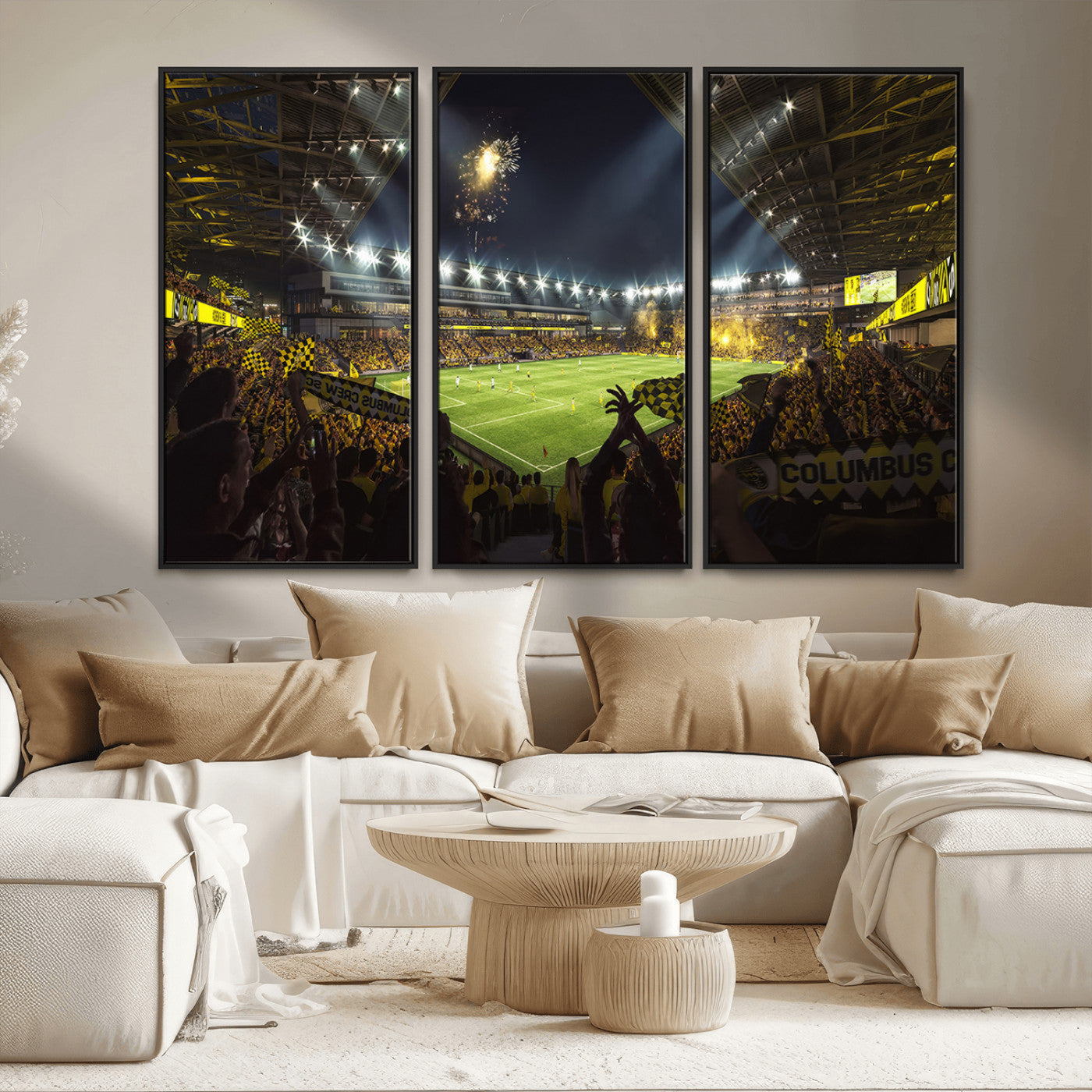51122-MGV-CV-36X24-Columbus Crew Soccer Team Print - Columbus Crew Stadium Wall Art Canvas Print
