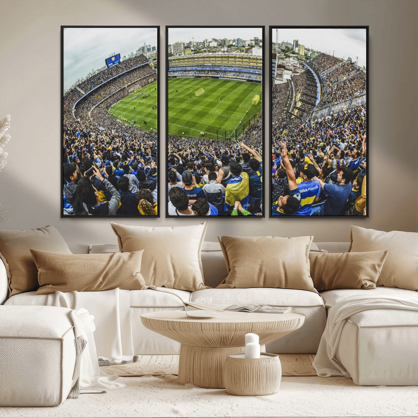 63839-MGV-CV-36X24-Boca Juniors Soccer Team Print Wall Art - Buenos Aires Bombonera Stadium Canvas Print