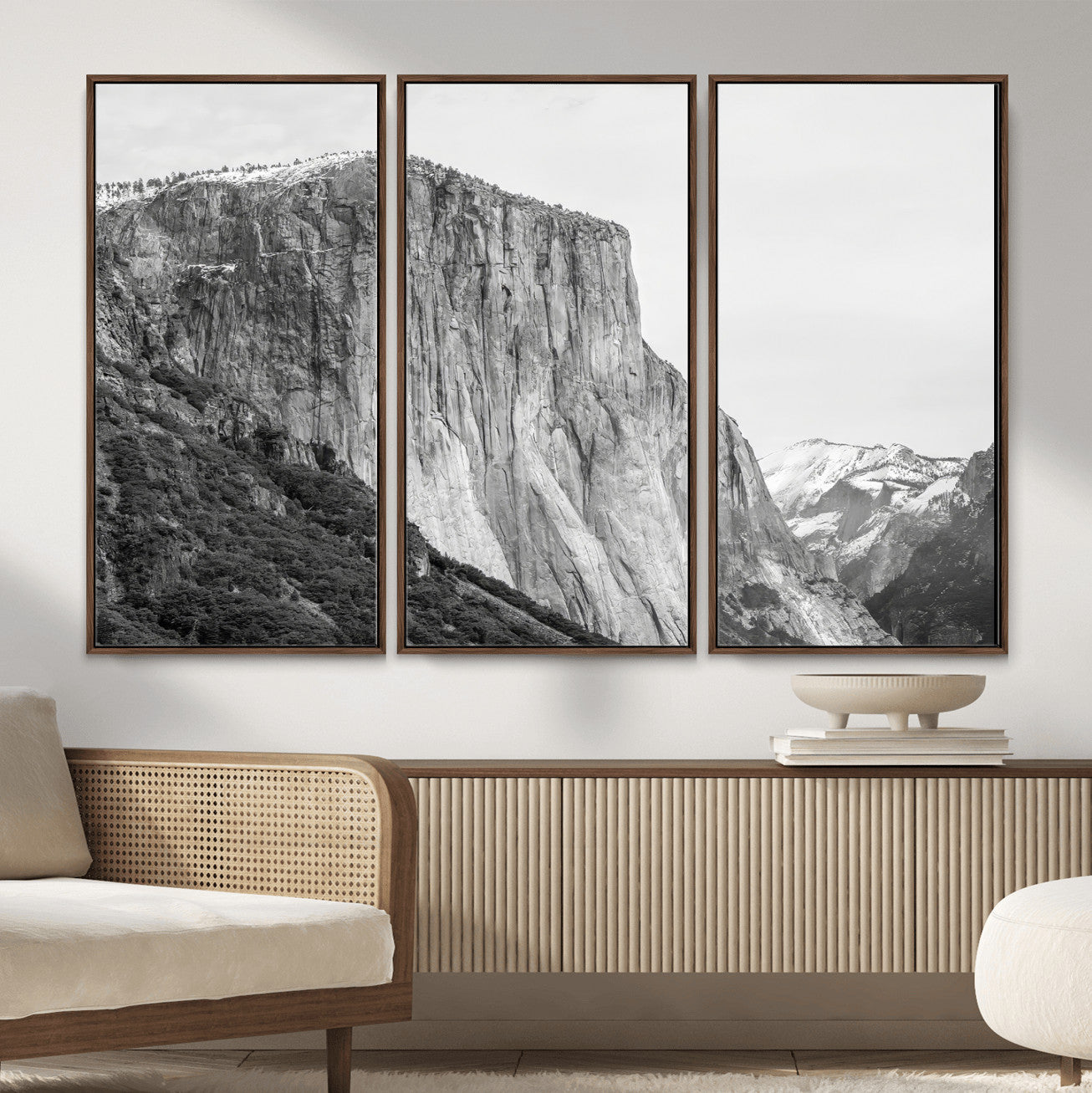39393420-MGV-CV-36X24 - El Capitan Yosemite Mountain Wall Art – Yosemite Cliff Canvas Print, Rugged Terrain and Timeless Wilderness Decor for Office, Living Room or Cabin