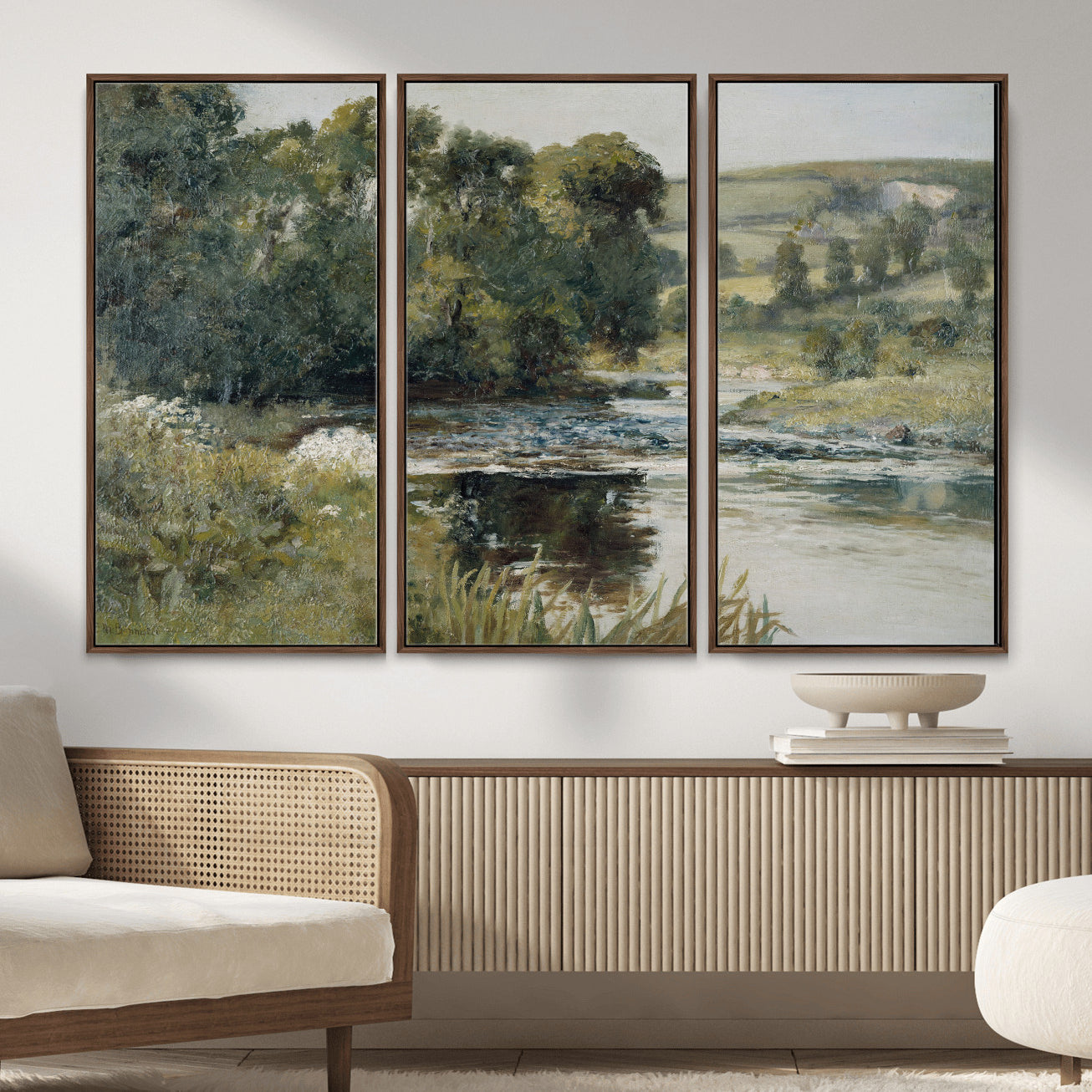 63256010-MGV-CV-36X24 - Edward Mitchell Bannister Streamside Wall Art Canvas Print